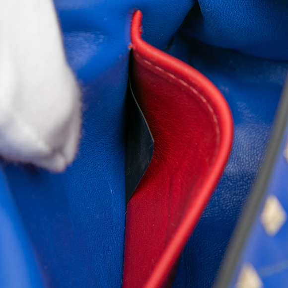 Pre-Loved Valentino Small Nappa Rockstud Spike Satchel - Picture 6 of 8